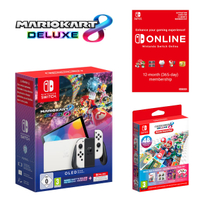 Nintendo Switch OLED | Mario Kart 8 Deluxe | 12 months NSO | Mario Kart 8 Booster Course Pass | £309.99 at Nintendo