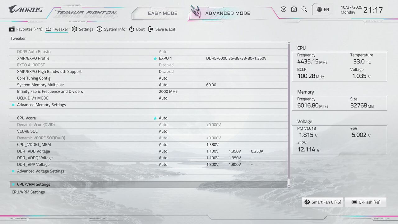 Gigabyte X870E Aorus Master X3D Ice