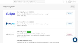Pixpa payments options