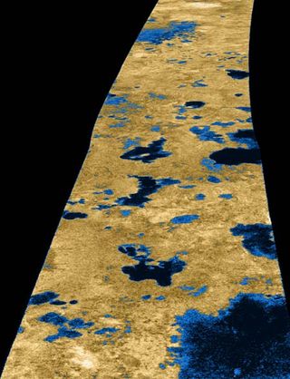 Saturn's Moon Titan a World of Rivers and Lakes