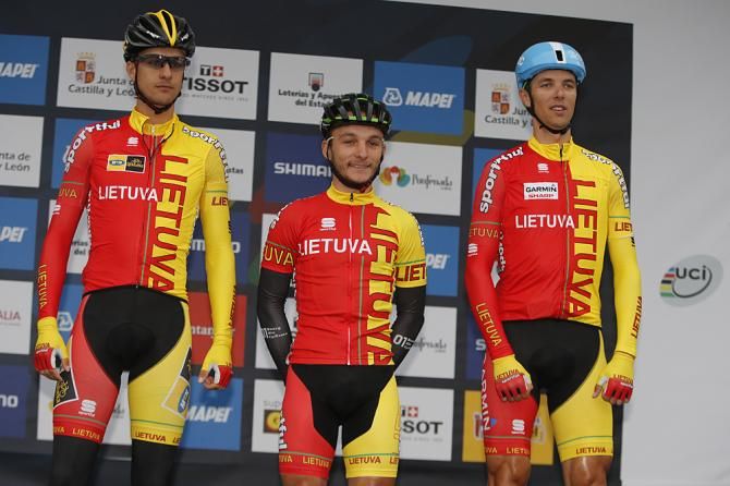 Lithuanian team on the sign-in stage
