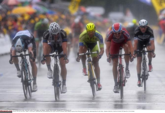 The sprint for second place was won by John Degenkolb (Giant-Shimano)