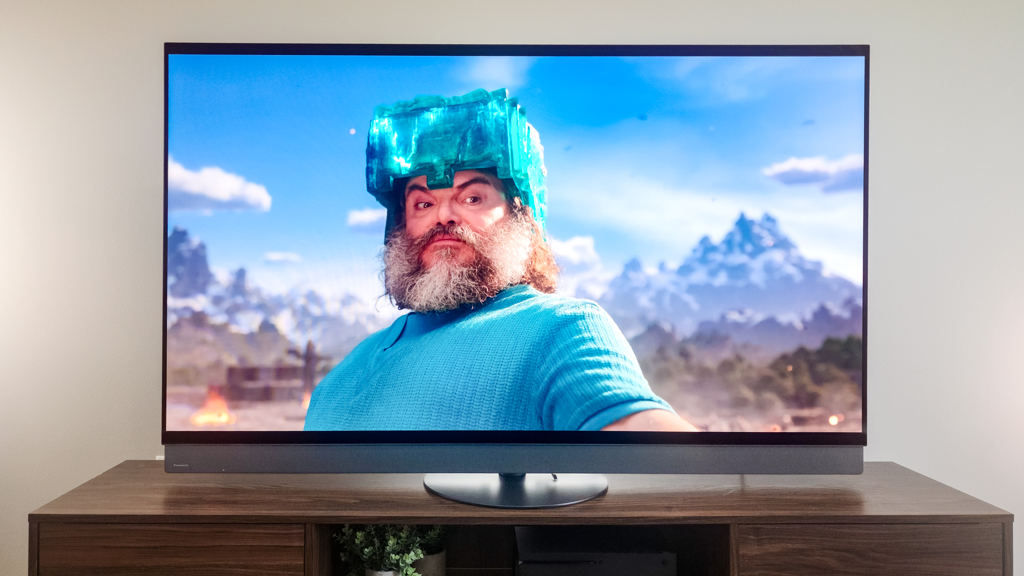 A Minecraft Movie on a Panasonic Z95B OLED TV.