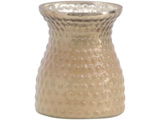 Artisanti Aurora Mercury Gold Glass Vase With a shiny metallic finish