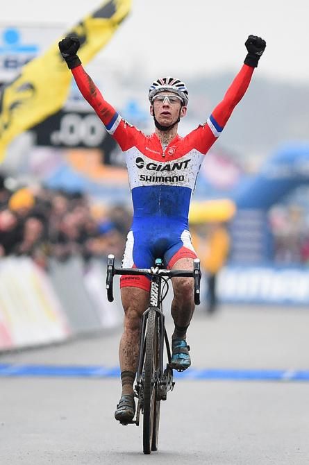 Van der Haar celebrates his second win in Zolder.
