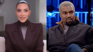 Kim Kardashian on The Kardashians and Kanye West on My Next Guest Needs No Introduction.