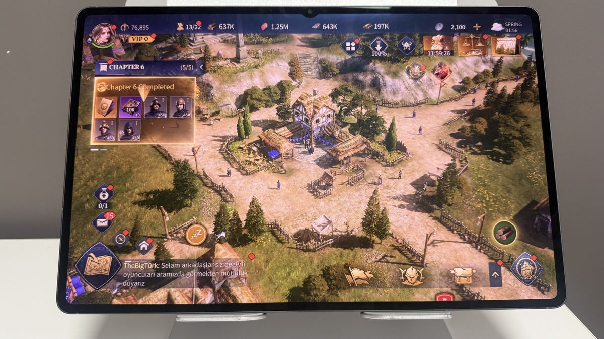 Samsung Galaxy Tab S11 Ultra with Age of Empires mobile