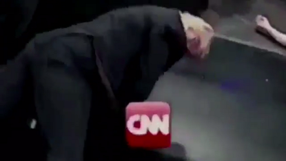 President Trump tweets a gif of himself beating 'CNN'