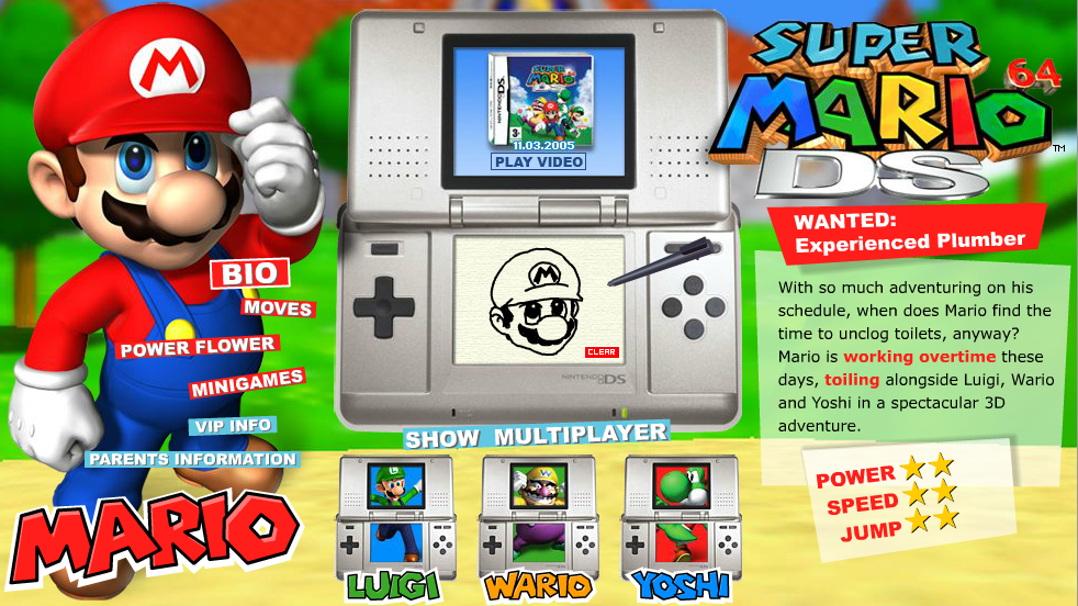 Флешка игры на нинтендо. Супер Марио 64 Нинтендо ДС. Mario 64 Nintendo DS. Nintendo DS super Mario 64 DS. Super Mario 64 3ds.