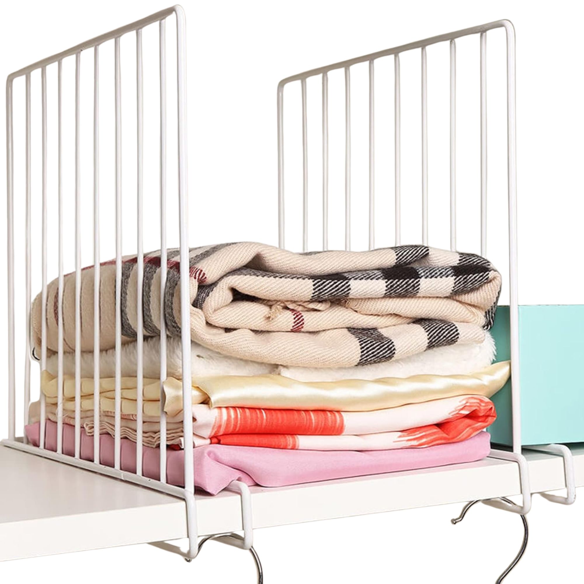 White shelf dividers