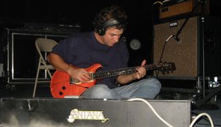 Dean Ween plays through Carlos Santana's guitar rig