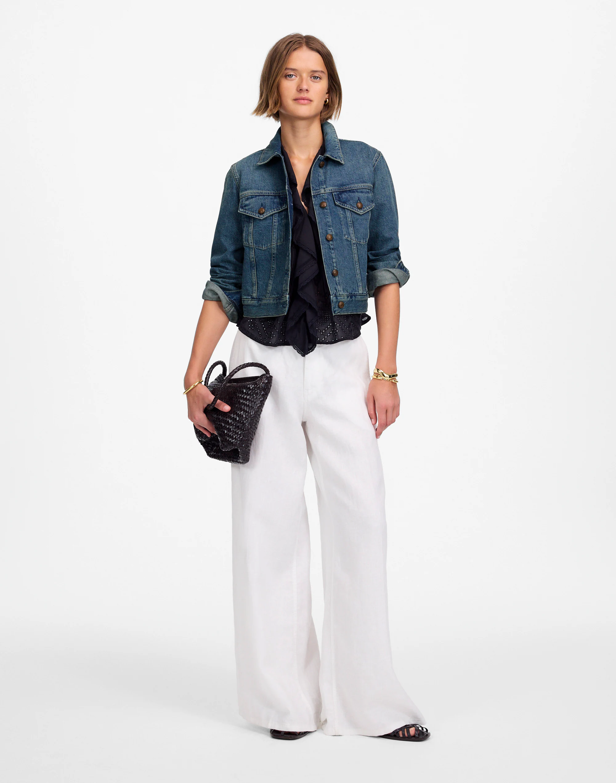 Crop Jean Trucker Jacket