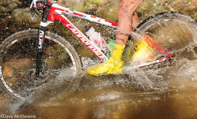 Some of the water crossings got the riders plenty wet