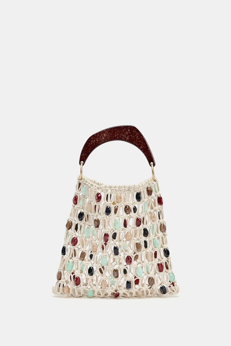 Zara Beading Bucket Bag