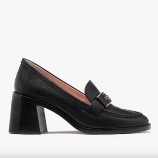 Kate Spade Black Quinn Heeled Loafer