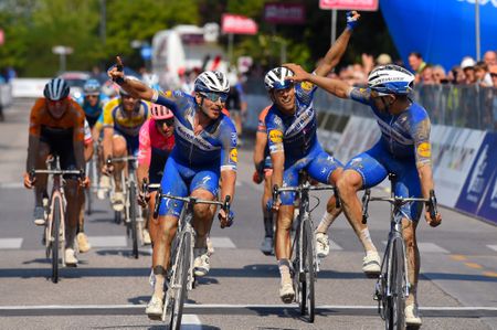 Alvaro Hodeg, Florian Senechal and Philippe Gilbert took the top three spots