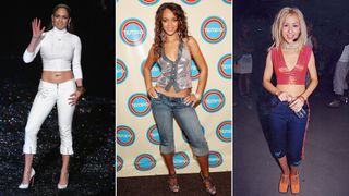 Celebrities wearing capris: Jennifer Lopez, Rihanna, and Christina Aguilera