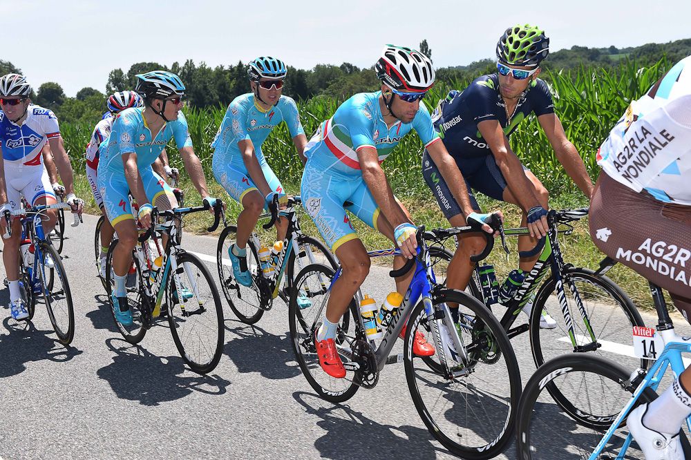 Vincenzo Nibali early in the race.