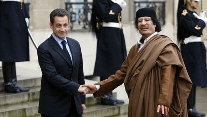 Sarkozy and Gaddafi
