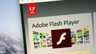 The Adobe Flash Player website as seen on a browser 