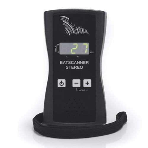 The BatScanner Stereo bat detector on a white background.