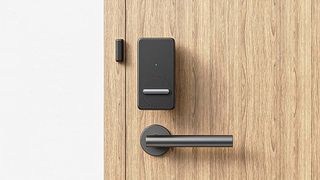 SwitchBot Smart Lock installed on front door