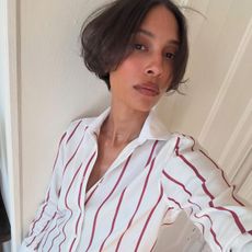 @tylynnnguyen with a short, swishy bob hairstyle