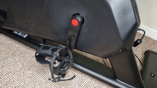 Wattbike Proton, a close-up photo of the pedals