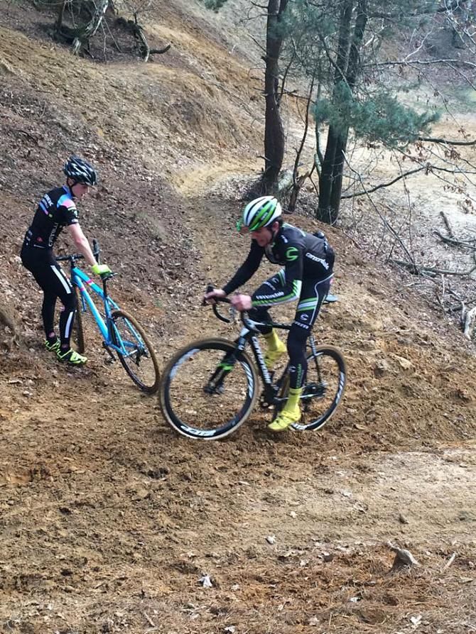 Riding the infamous "Sven Hill"