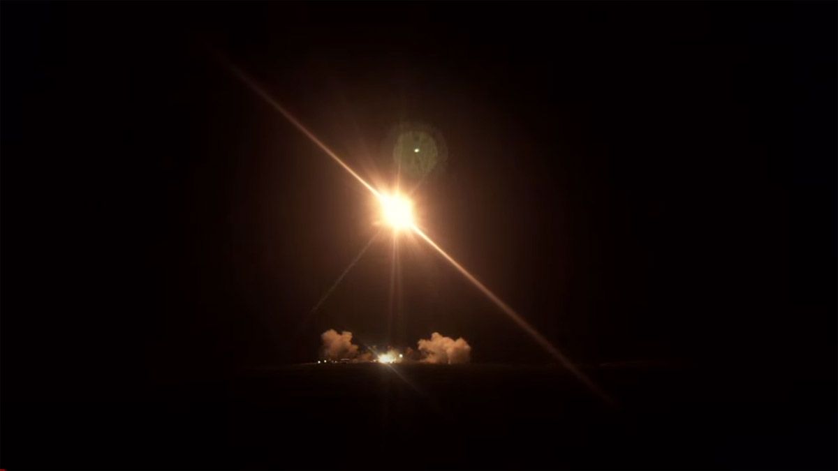 Rocket Lab&#039;s Electron rocket lifting off on March, 24, from New Zealand.