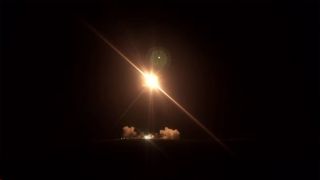 Rocket Lab's Electron rocket lifting off on March, 24, from New Zealand.