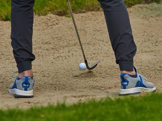 Ged Walters demonstrating the mound drill in the bunker