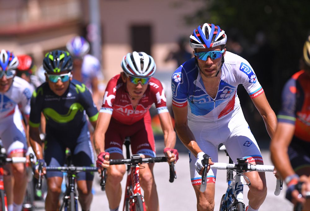Thibaut Pinot in action during stage 19 at the Giro