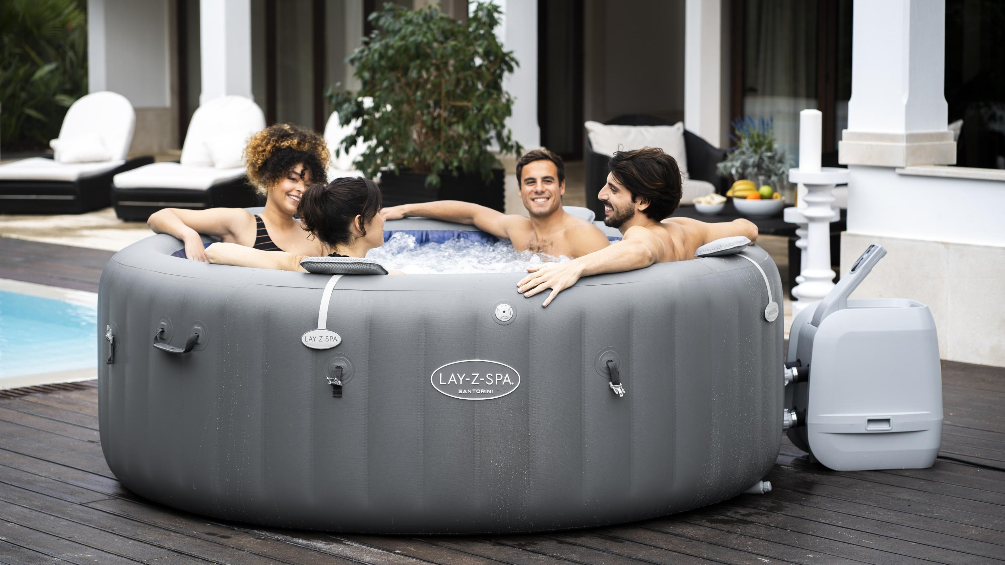 Надувные бассейны lay z spa. Джакузи Бествей. Спа бассейн Bestway lay-z-Spa Hawaii Hydrojet Pro 54138. Lazy Spa джакузи. Спа-бассейн 173х65см "mono" 930л, круглый, аэромассаж в бассейне.