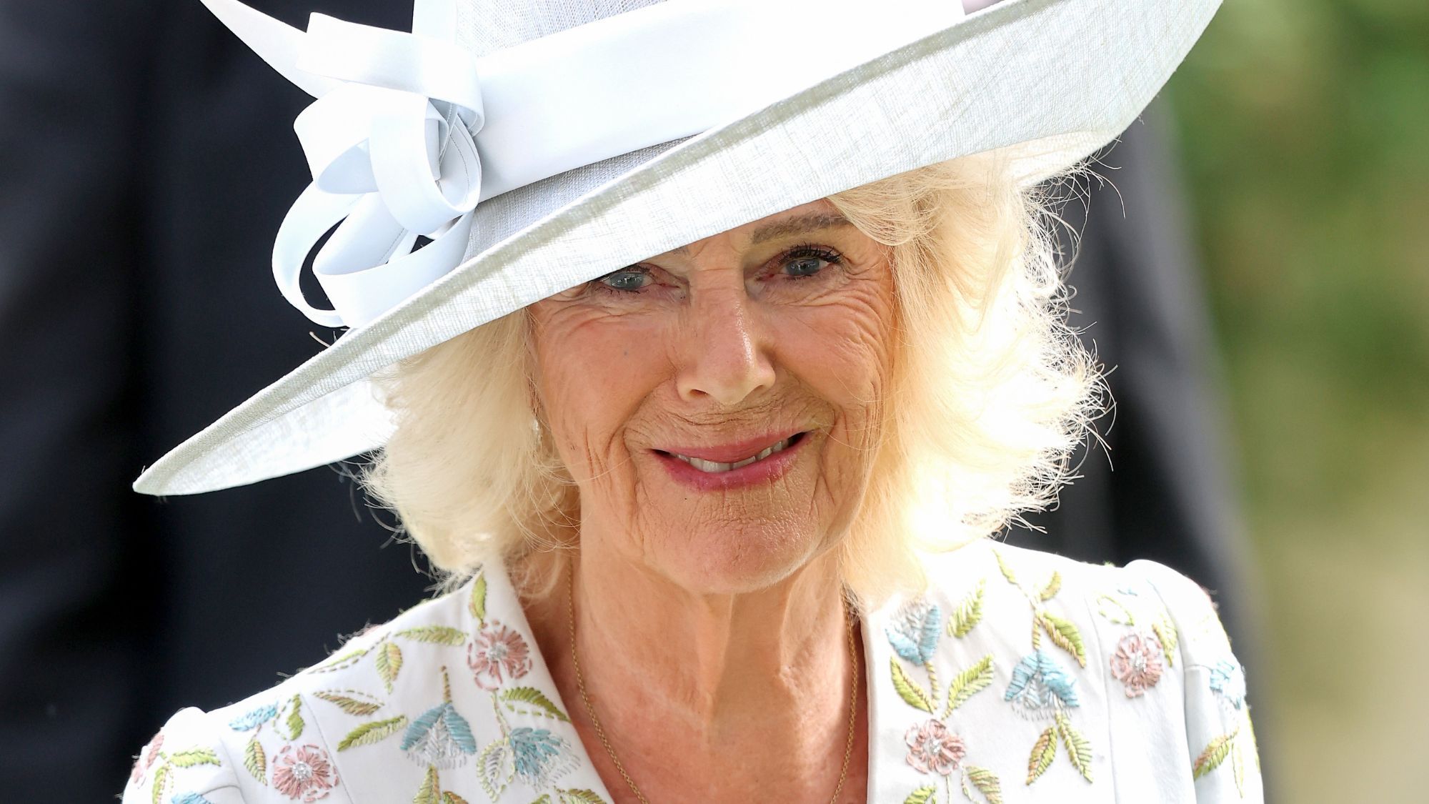 Queen Camilla's surprising three word response to Ascot comment shows a different side of her
