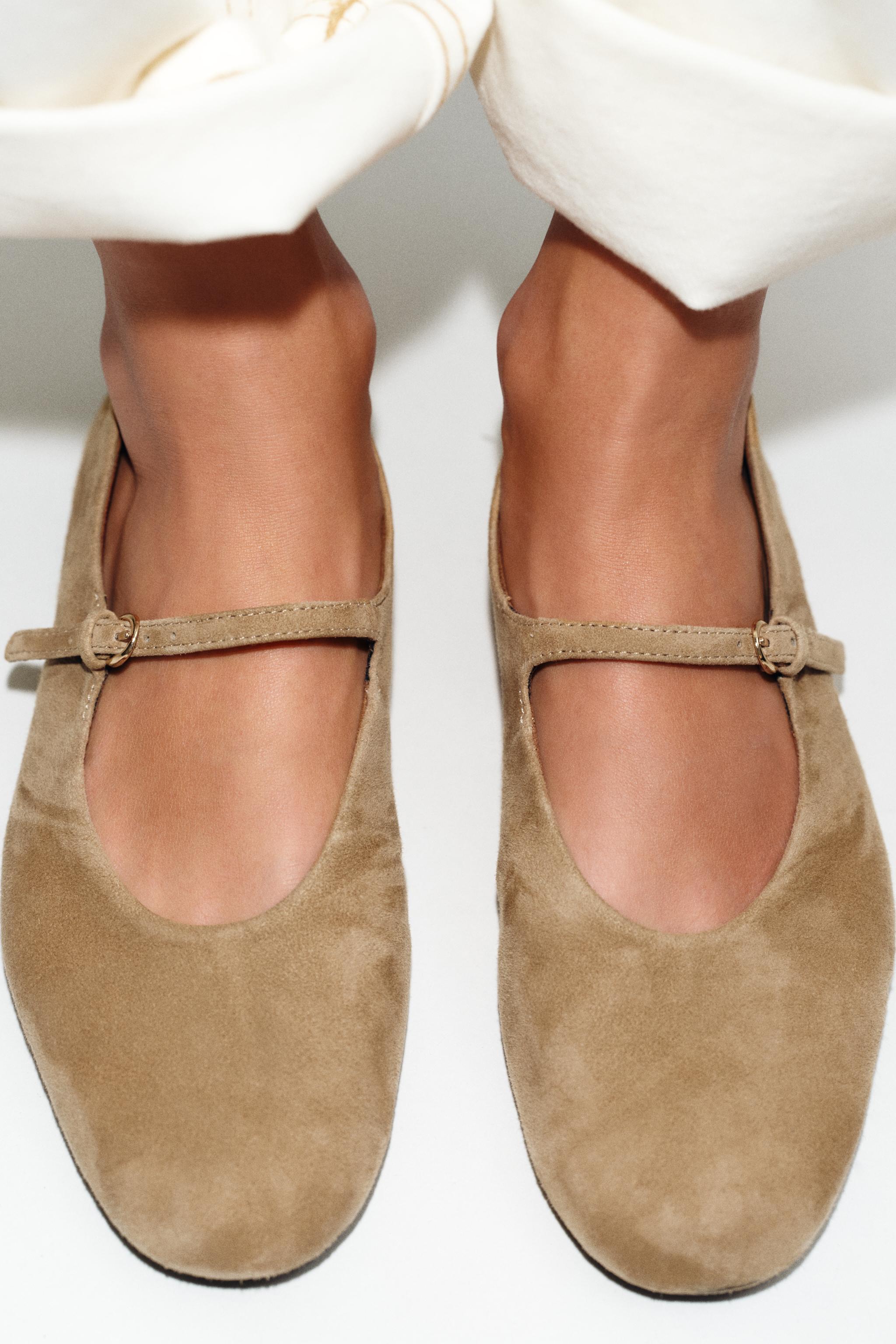 Suede Ballerinas