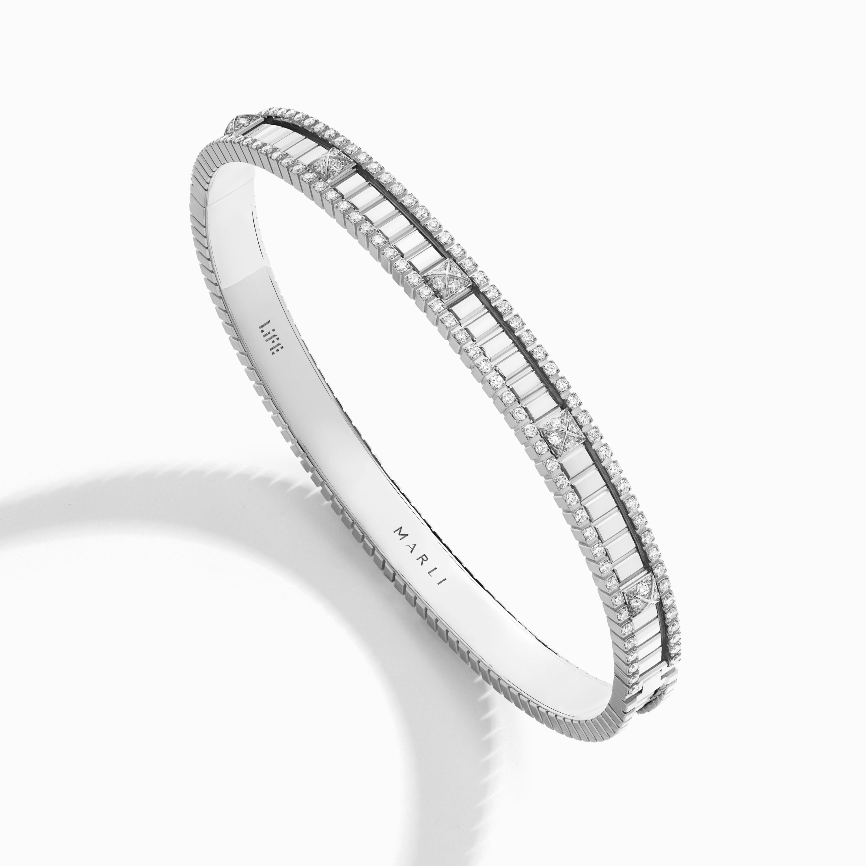 Life Full Diamond Hinged Bangle