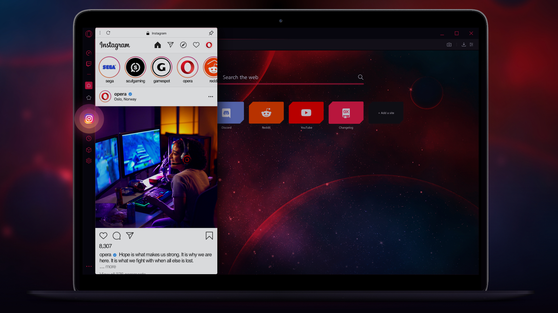 Opera's Gaming Browser Uses Less RAM and CPU Power Than The Normal