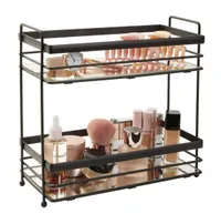4. 2-Tier Mirrored Tray Bathroom Organizer | Was $49.99, Now $32.19 (save $17.80) at Target