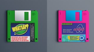Retro website floppy disks