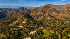 An aerial view of the Montecito neighbourhood in California