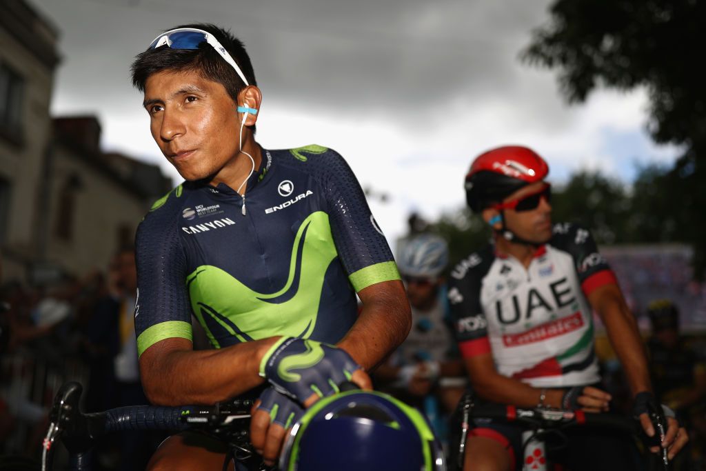Nairo Quintana at the start