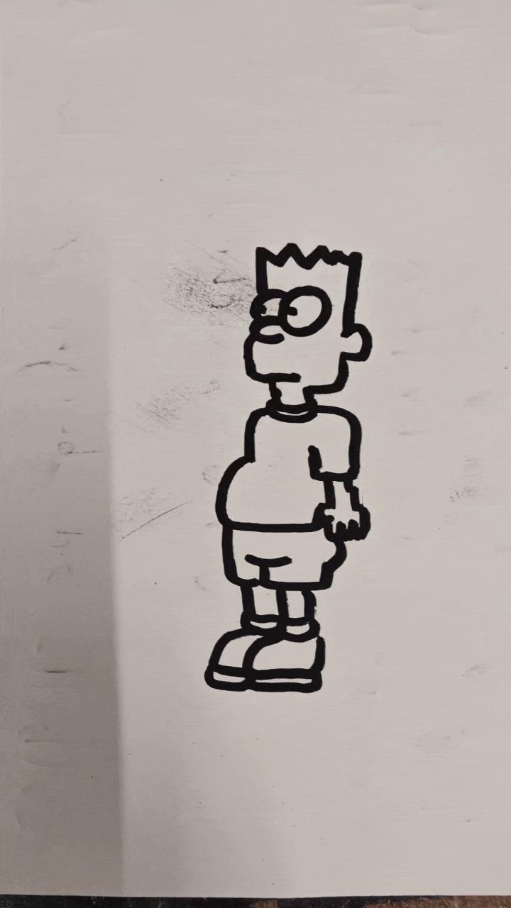 Animated gif of Bart Simpson jumping 