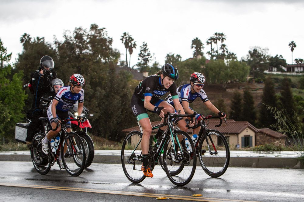 Lindsay Bayer of Hagens Berman-Supermint riding in a breakaway