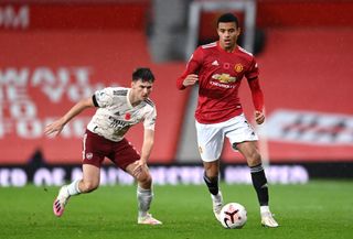 Mason Greenwood has played eight times for Manchester United this season, scoring twice