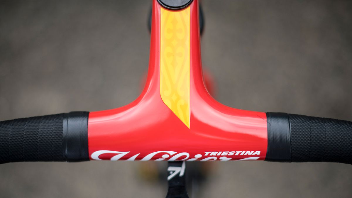 Luis Leon Sanchez's Spanish champion's themed Wilier Zero SLR