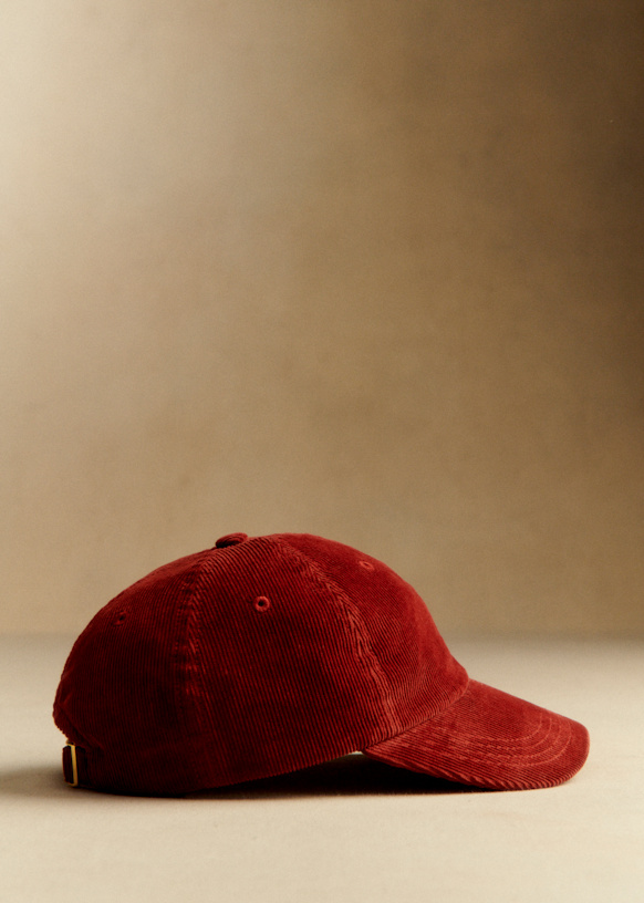 Corduroy Cap - Brick - Cotton - S&eacute;zane