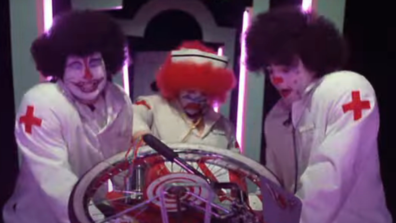 Scene from a crazy dream sequence in Pee-wee's Big Adventure