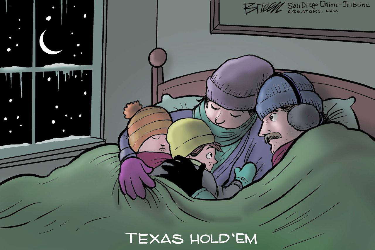 Editorial Cartoon U.S. texas weather&amp;amp;nbsp;