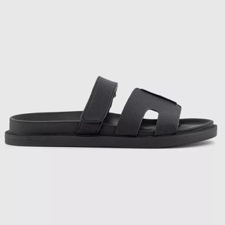 Office Serena Cut Out Two Strap Footbed Sandals Black - Women’s Sandals